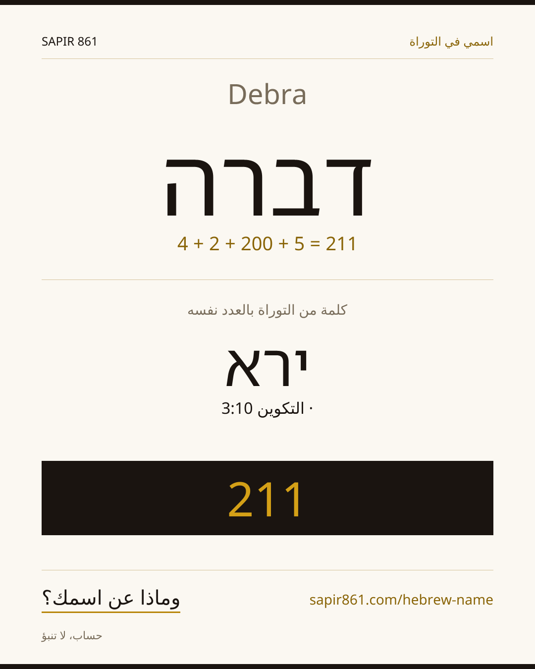 Debra — דברה