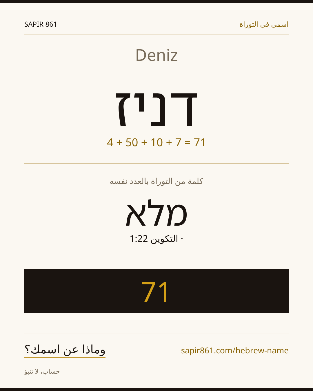 Deniz — דניז