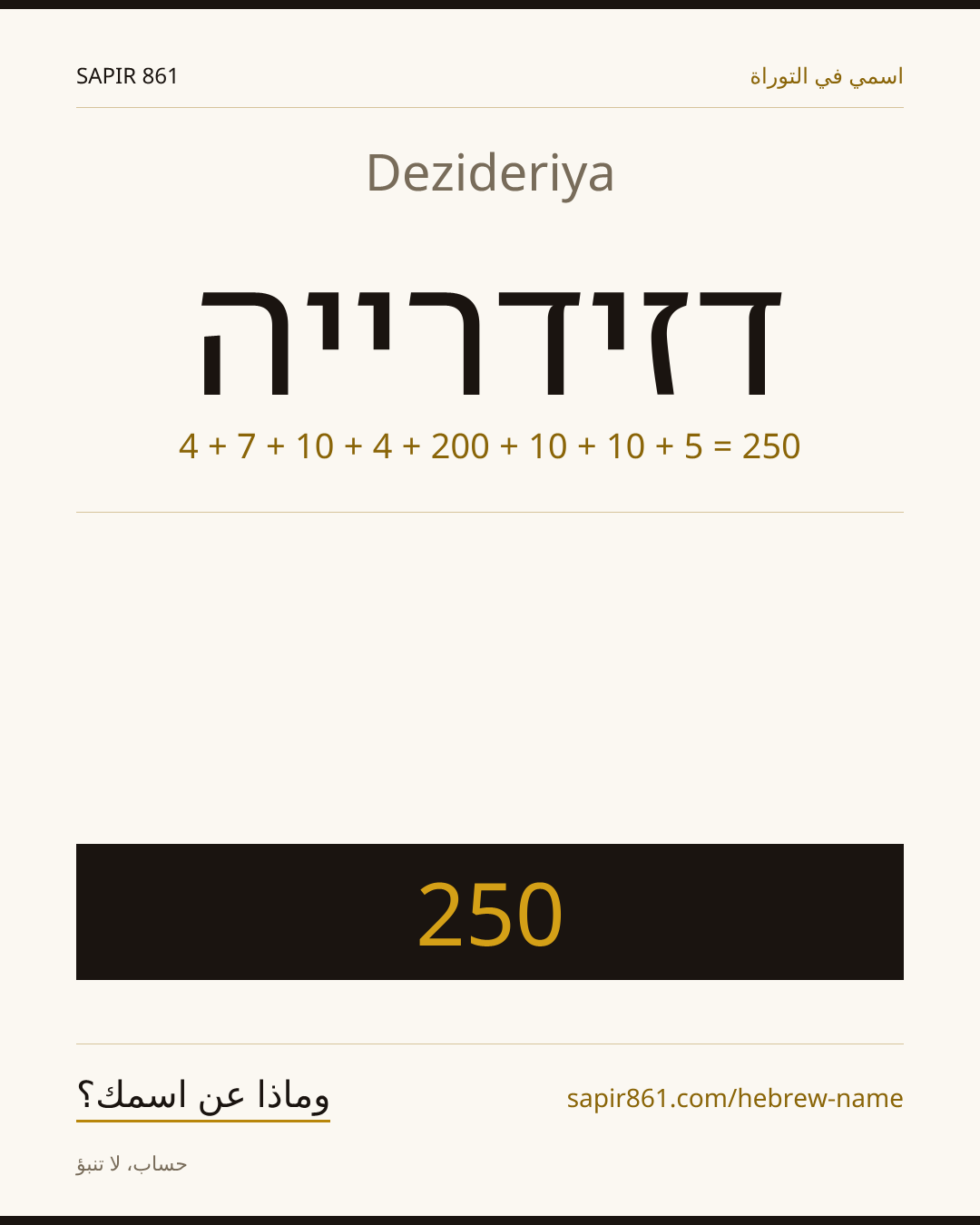 Dezideriya — דזידרייה