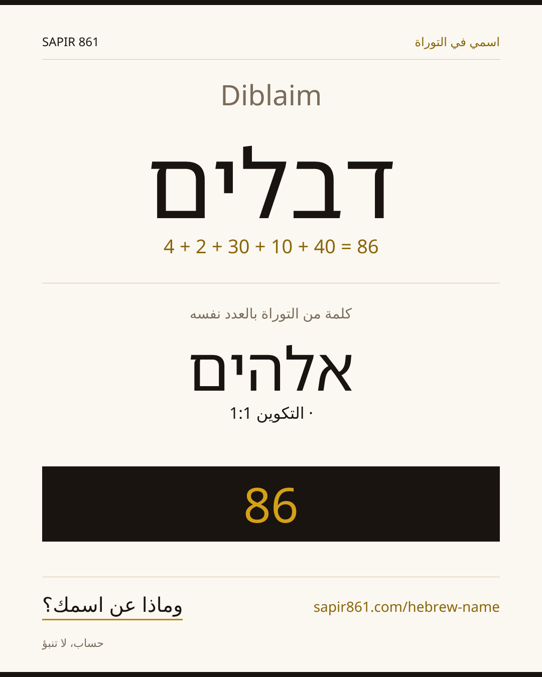 Diblaim — דבלים