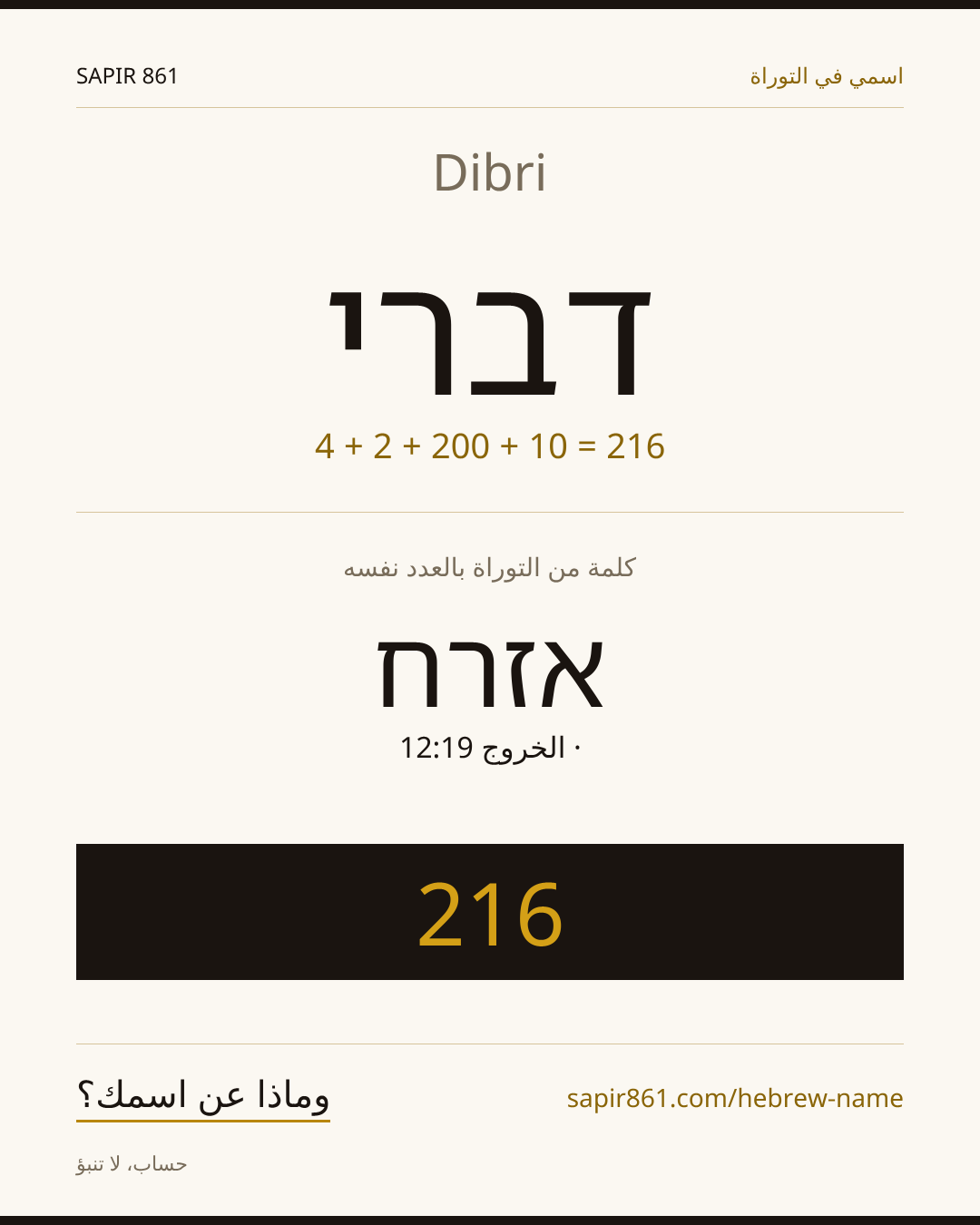 Dibri — דברי