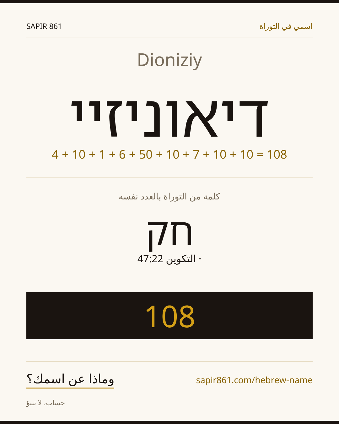 Dioniziy — דיאוניזיי