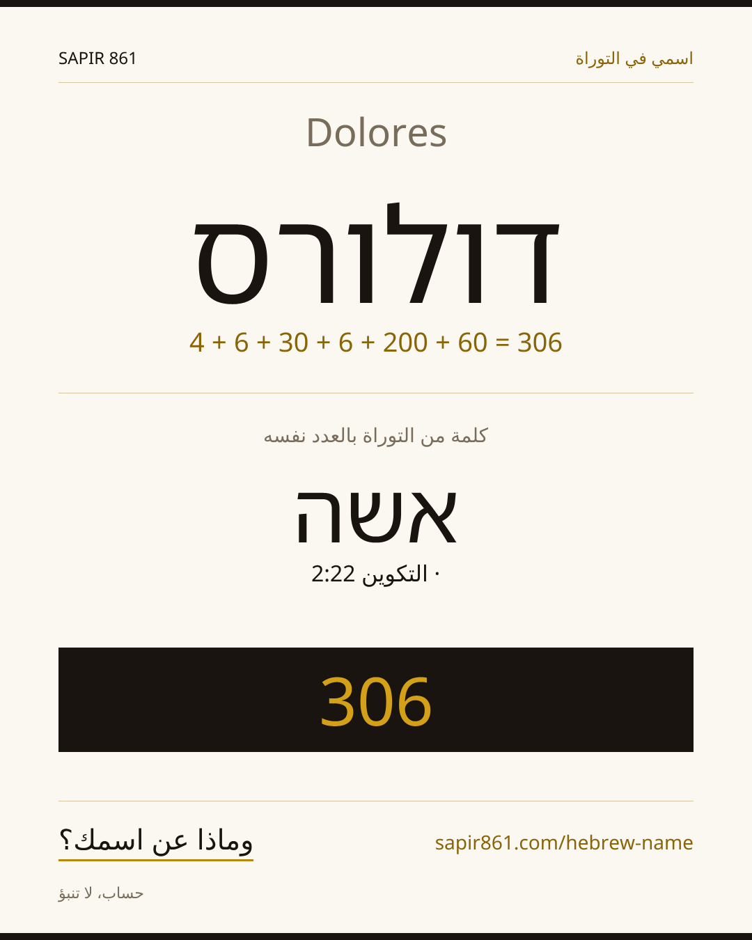 Dolores — דולורס