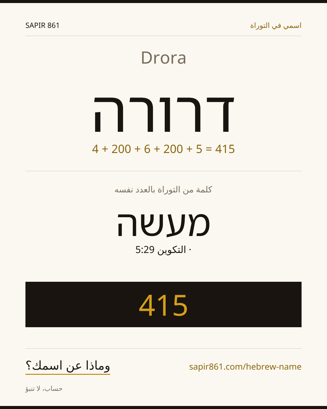 Drora — דרורה