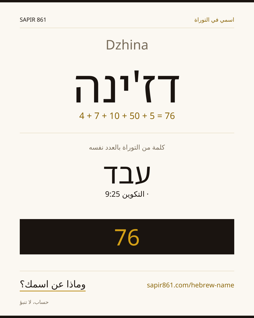 Dzhina — דז'ינה