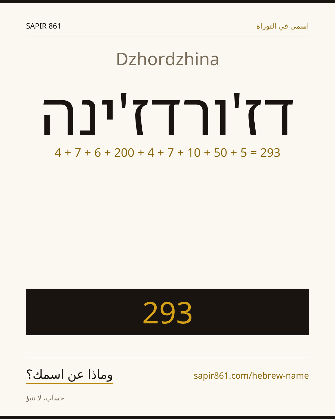 Dzhordzhina — דז'ורדז'ינה