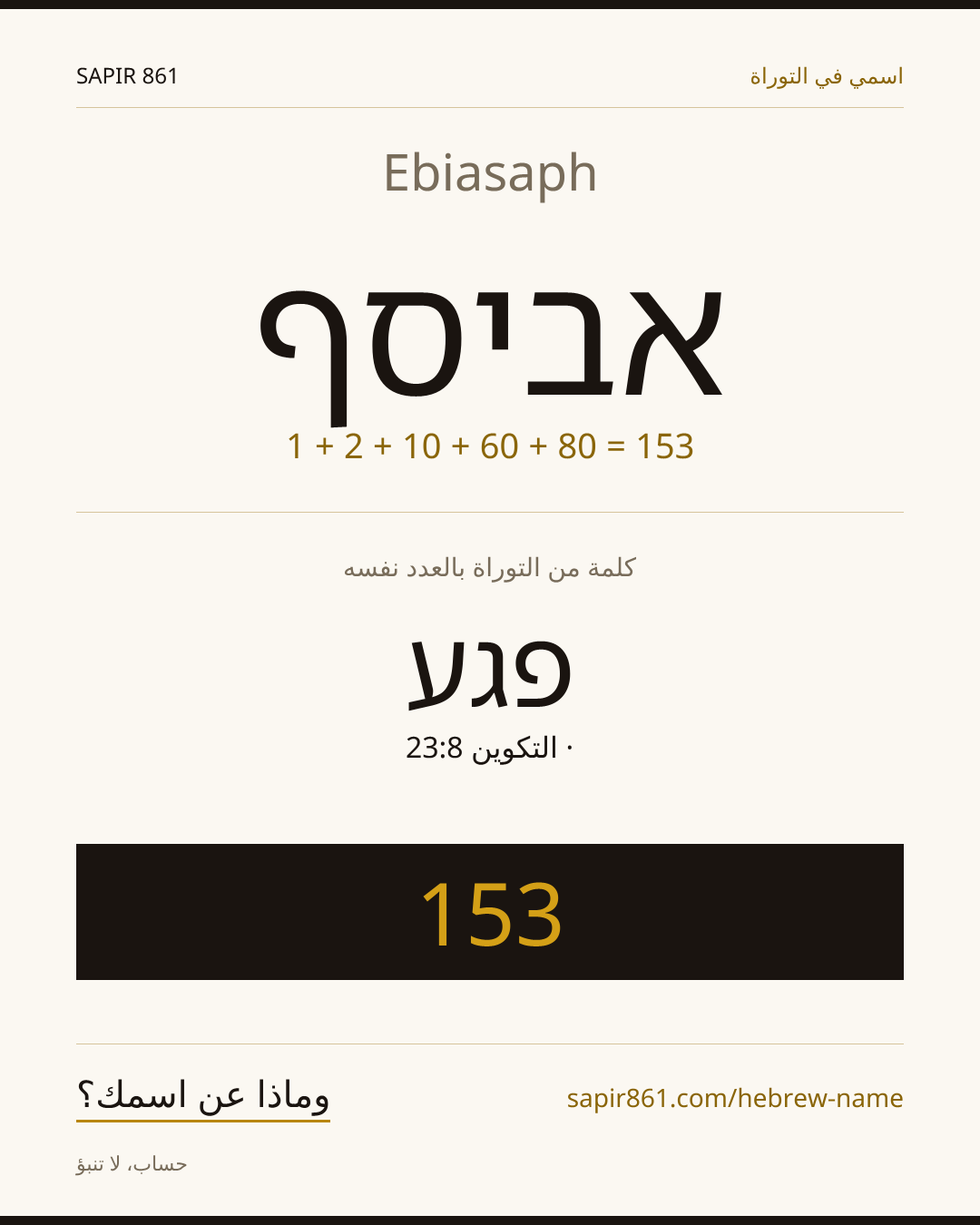 Ebiasaph — אביסף