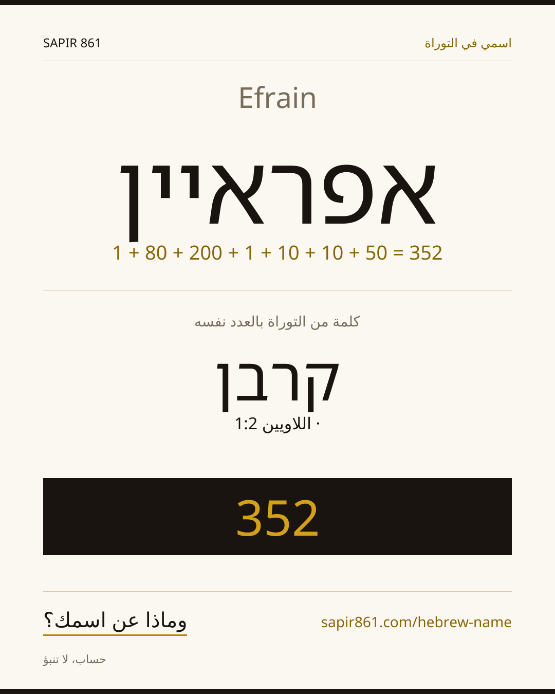 Efrain — אפראיין