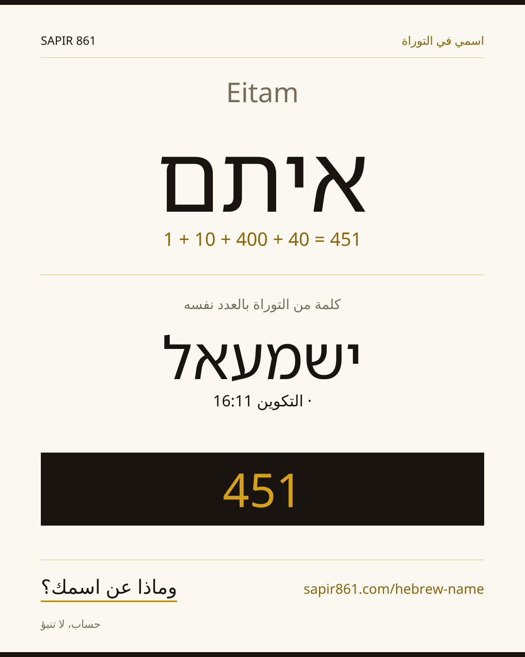 Eitam — איתם