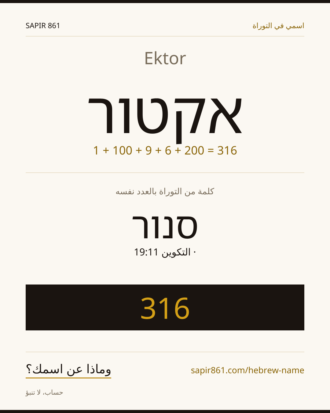 Ektor — אקטור