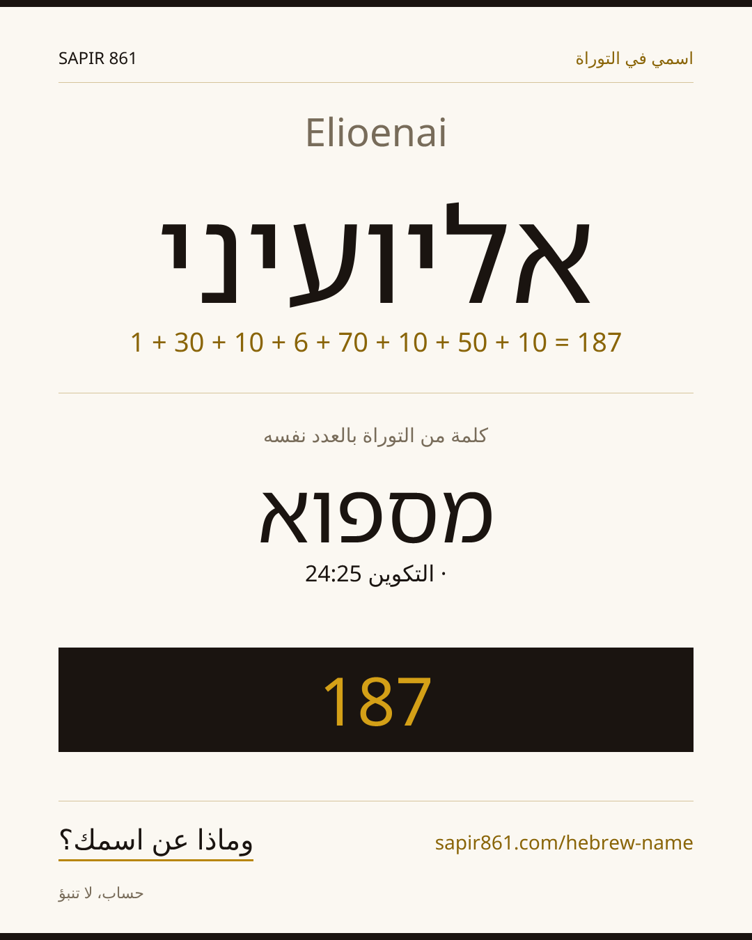 Elioenai — אליועיני