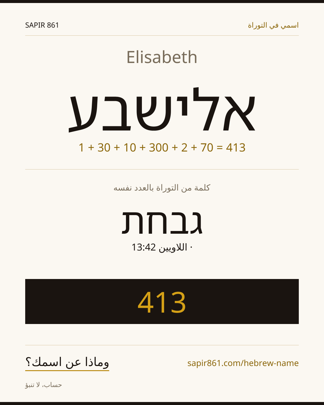 Elisabeth — אלישבע