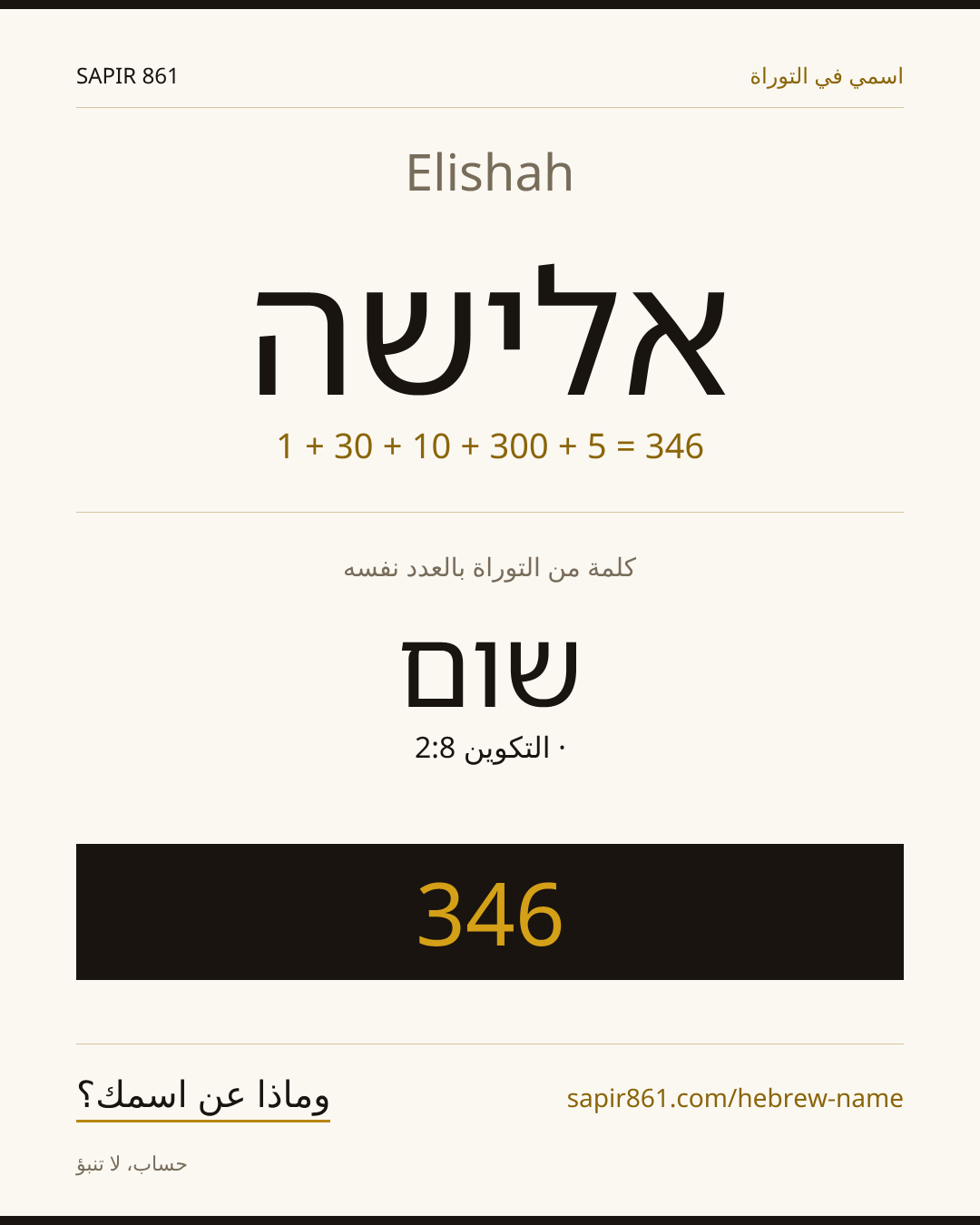 Elishah — אלישה
