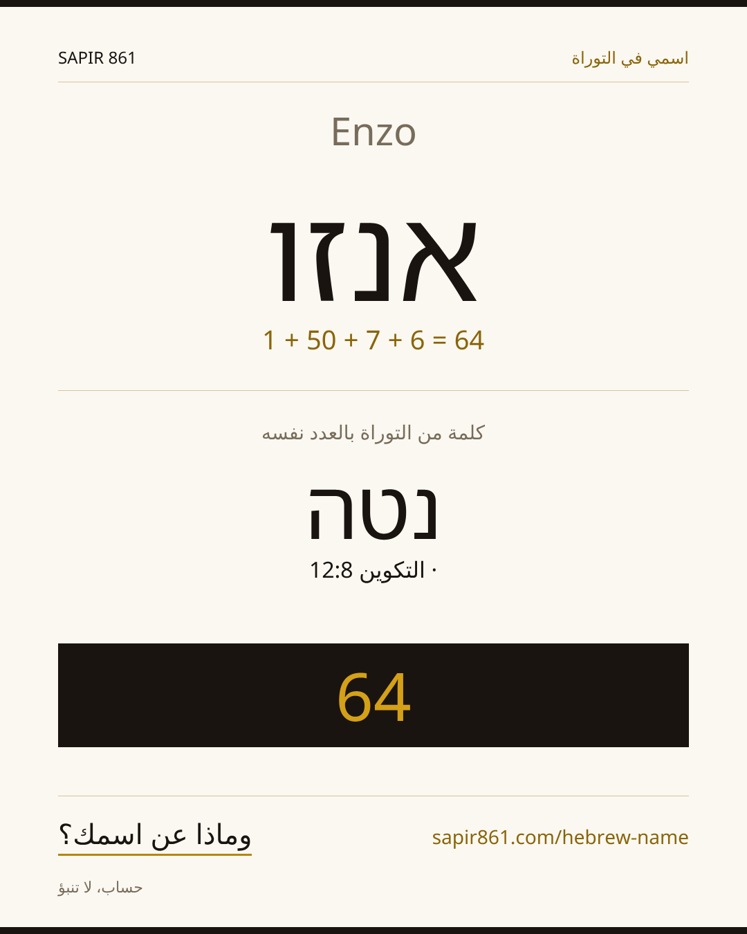 Enzo — אנזו