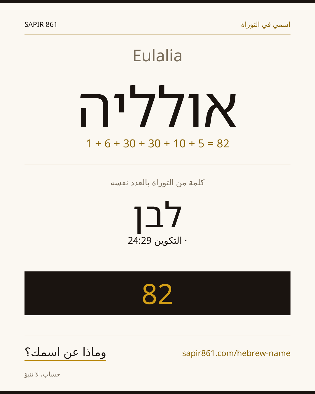 Eulalia — אולליה