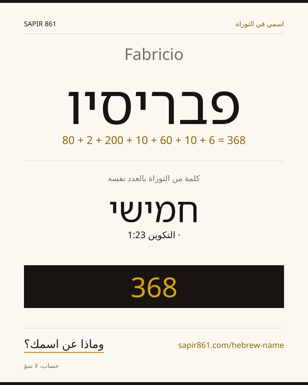 Fabricio — פבריסיו