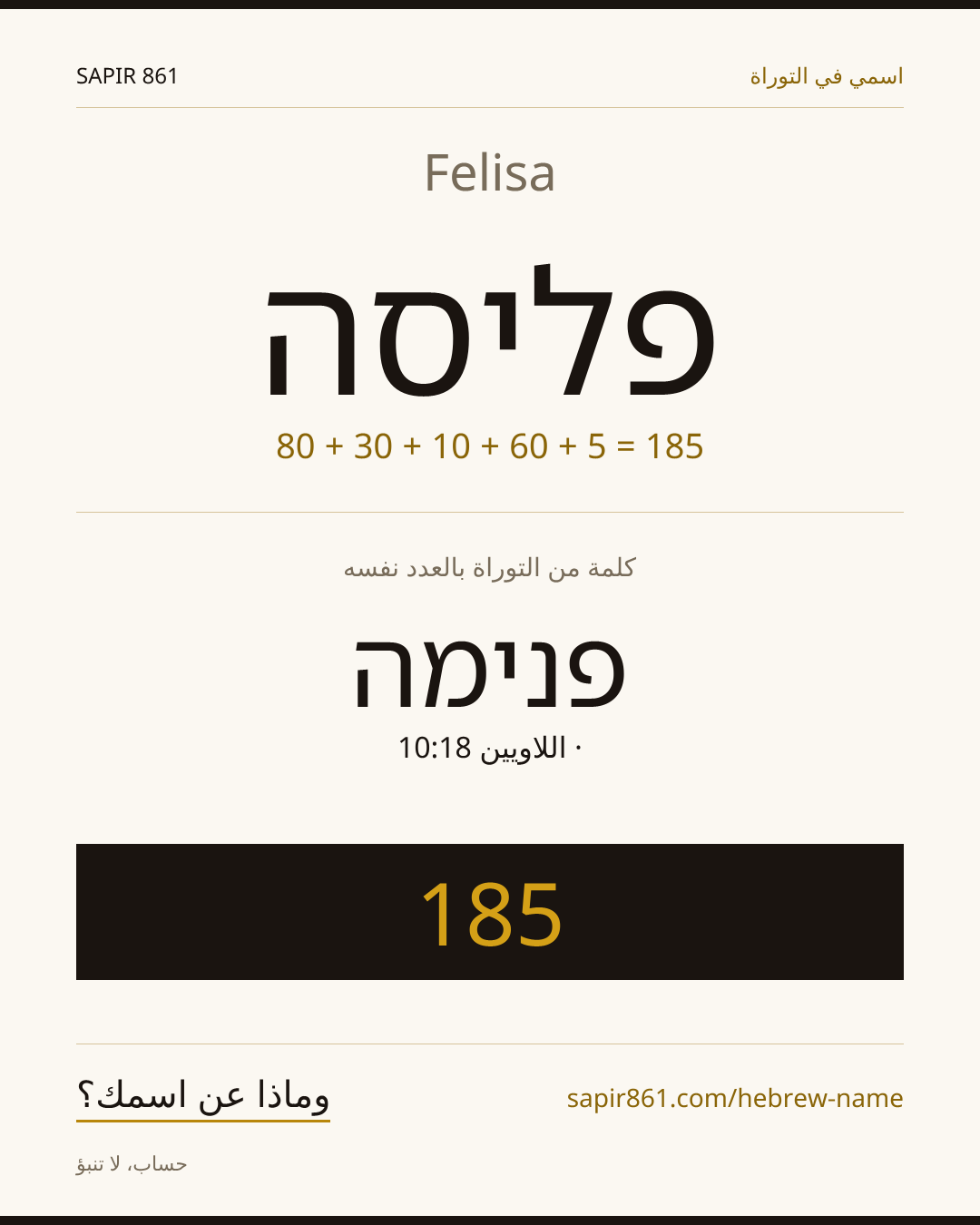 Felisa — פליסה