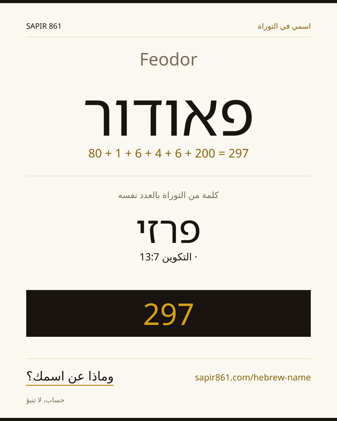 Feodor — פאודור