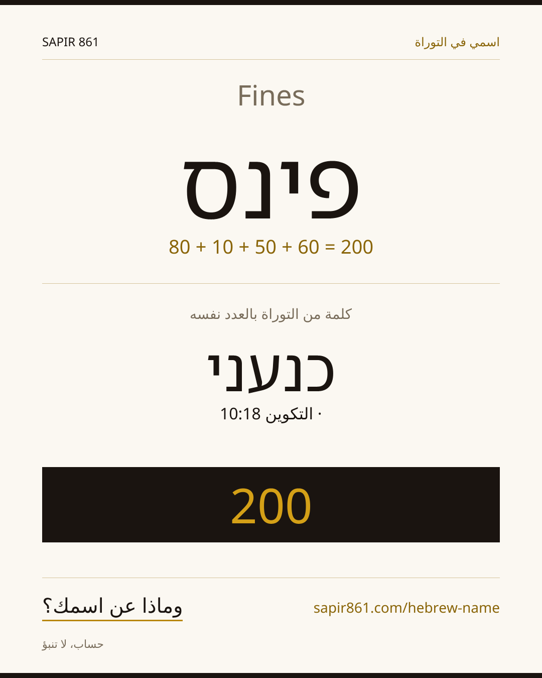 Fines — פינס