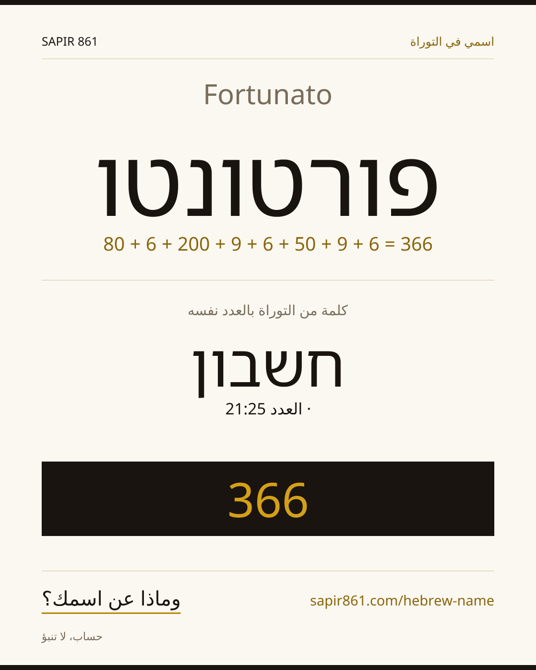 Fortunato — פורטונטו