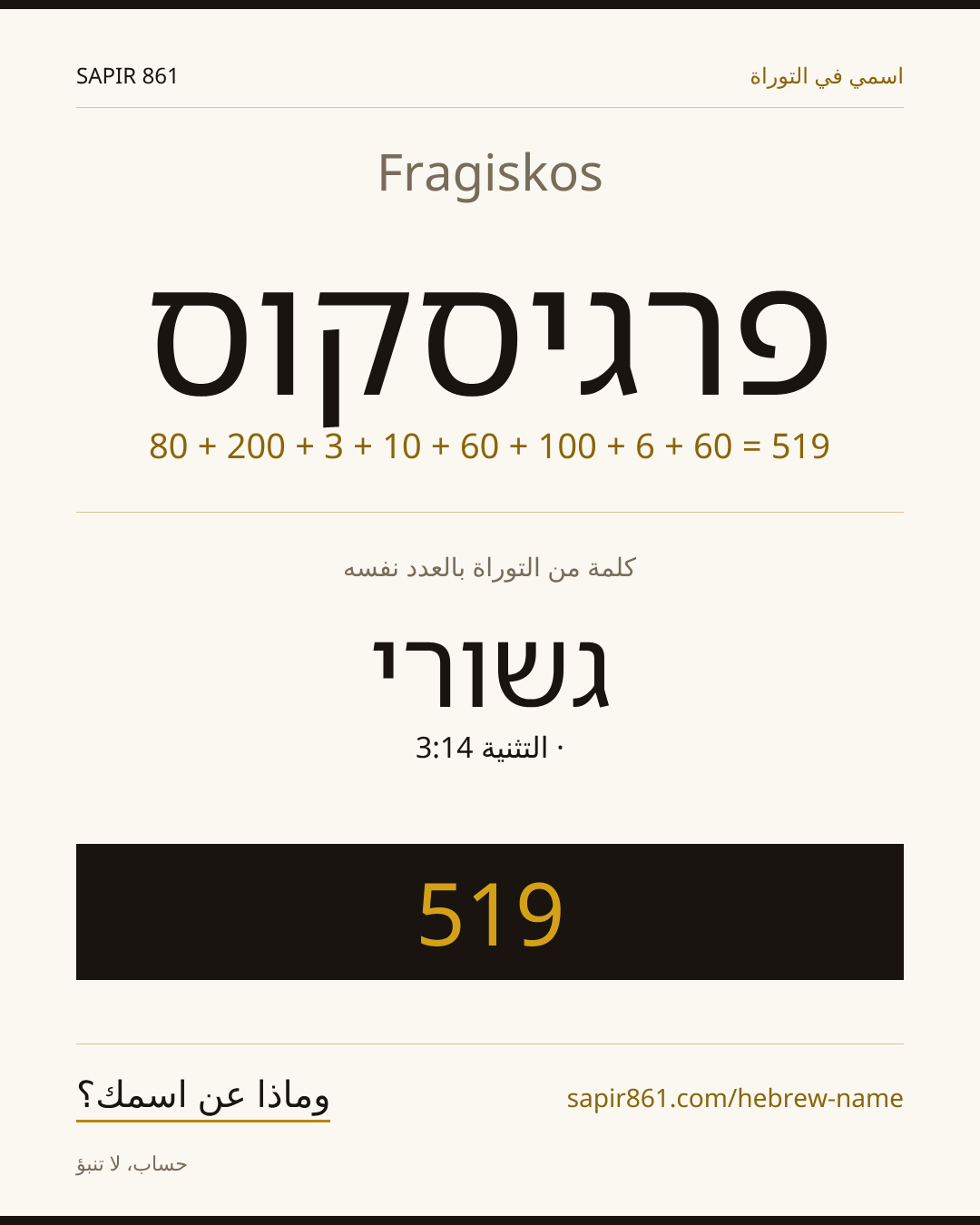 Fragiskos — פרגיסקוס