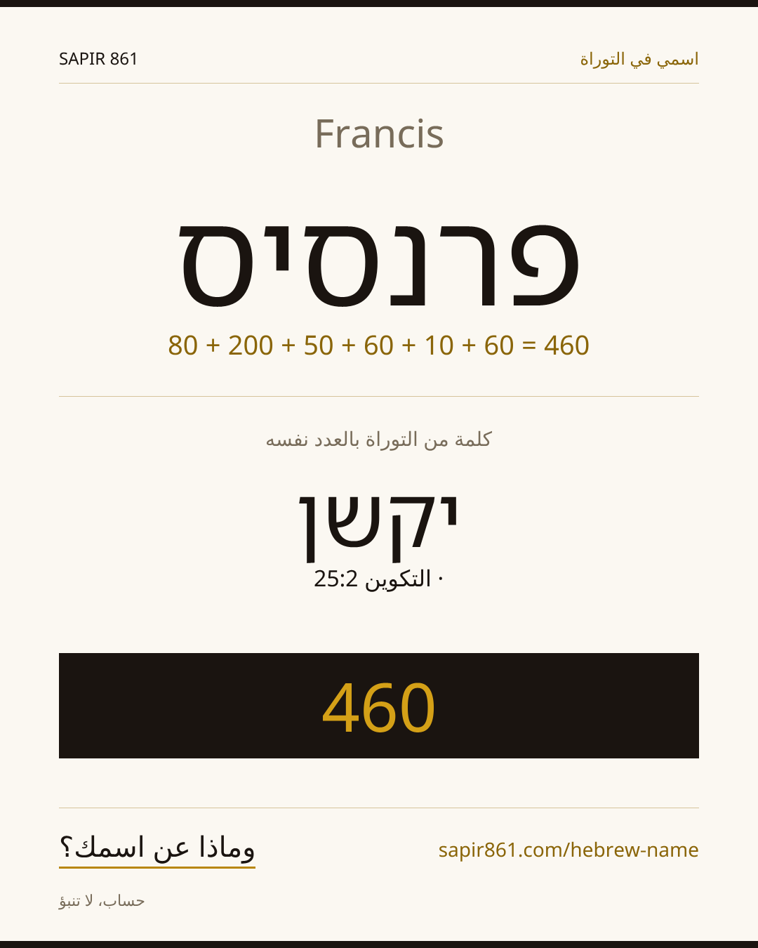 Francis — פרנסיס