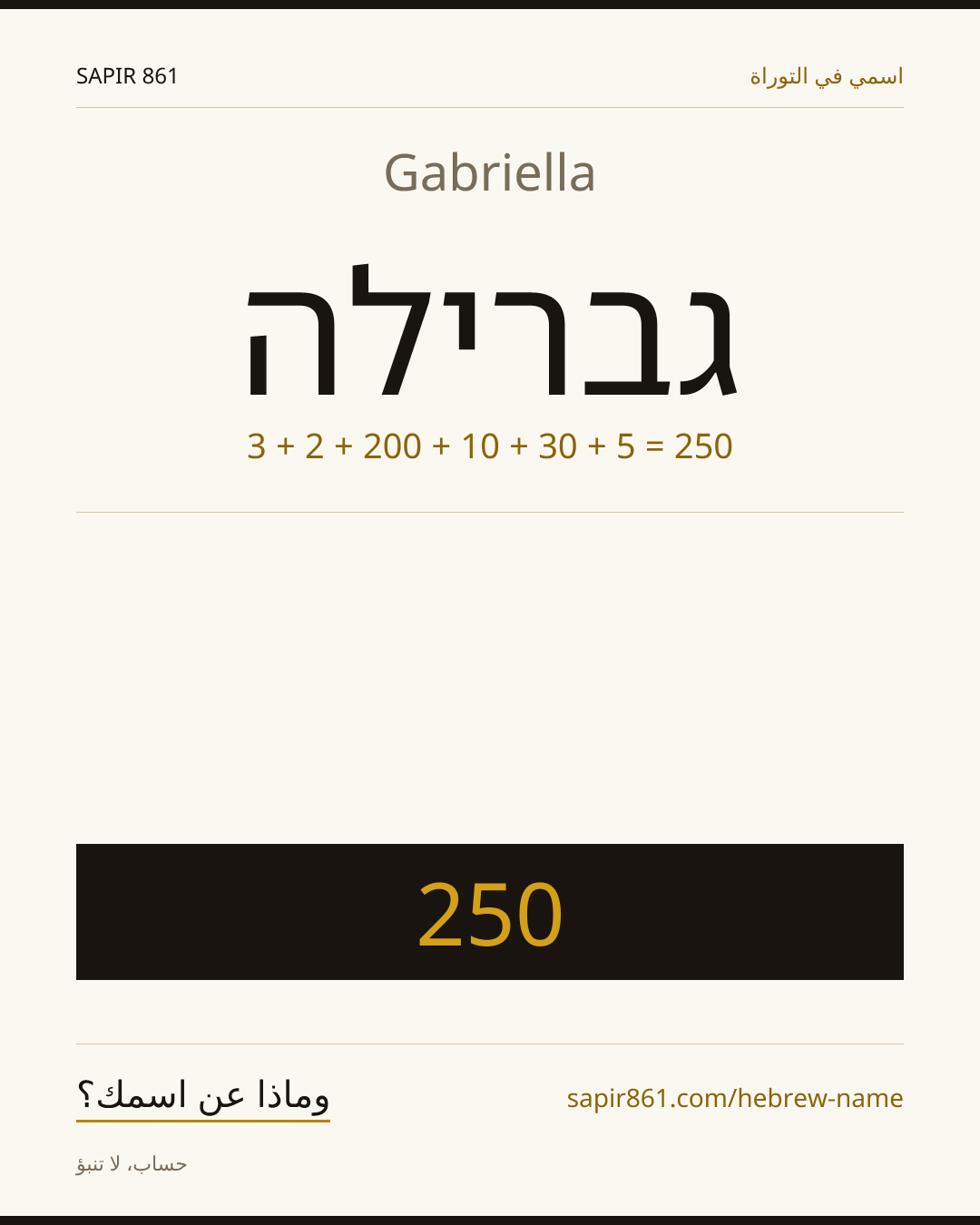 Gabriella — גברילה