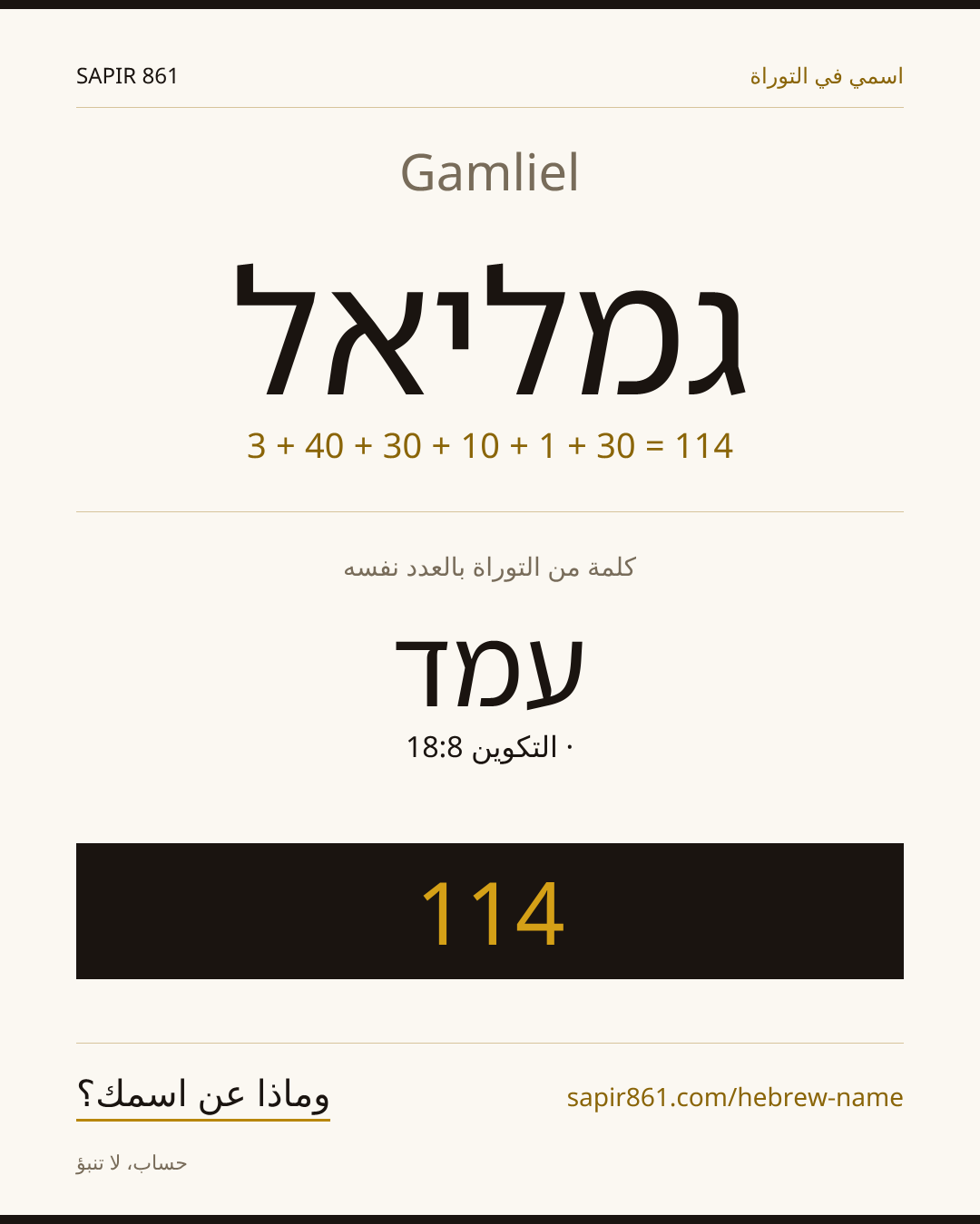 Gamliel — גמליאל