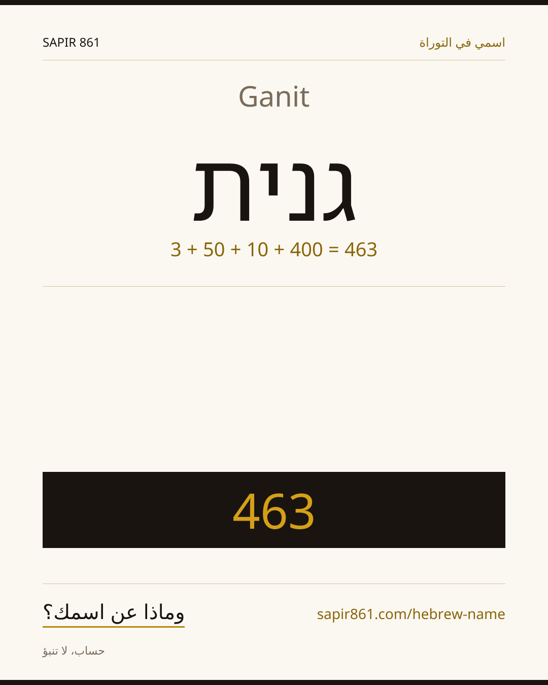 Ganit — גנית