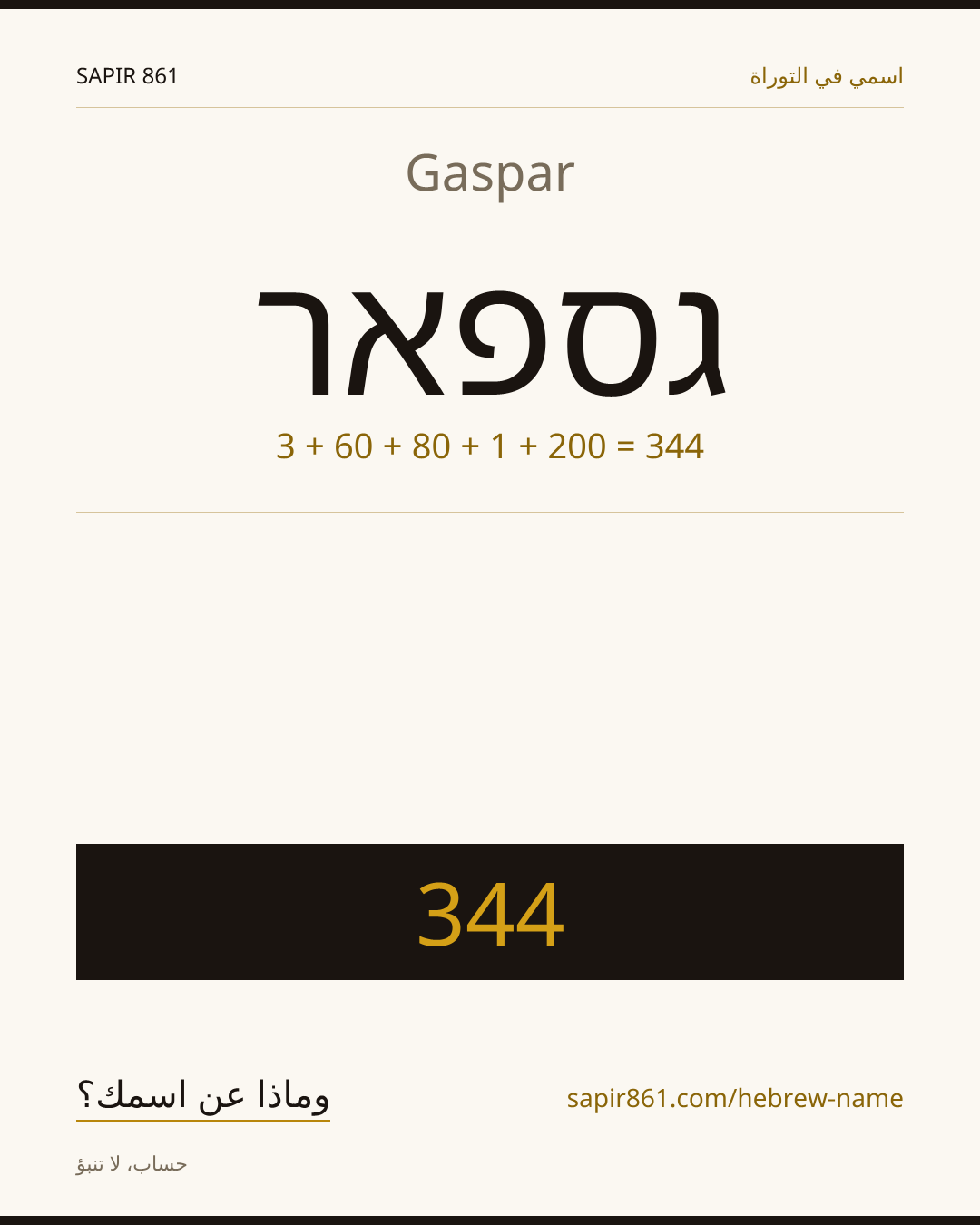 Gaspar — גספאר