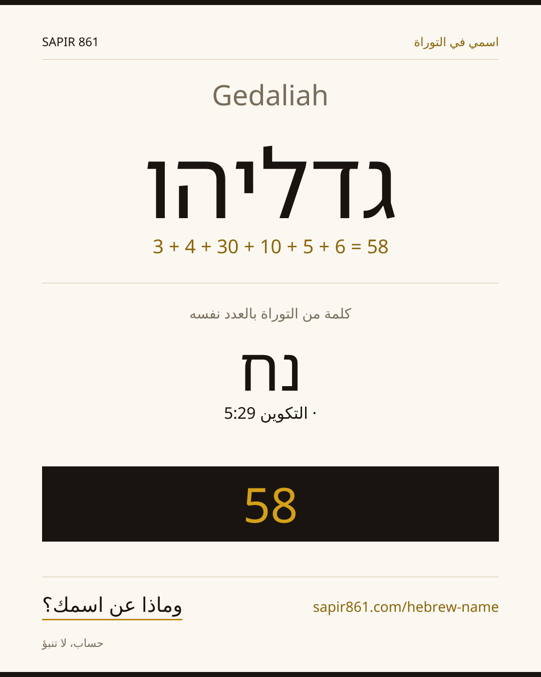 Gedaliah — גדליהו