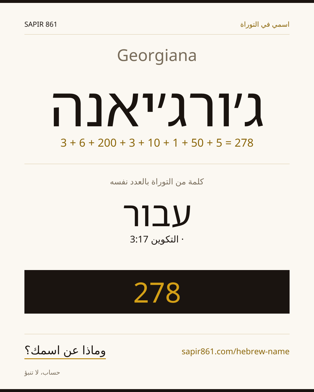 Georgiana — ג׳ורג׳יאנה
