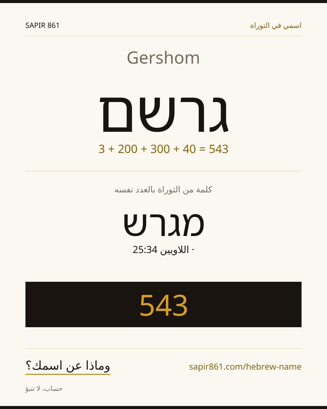 Gershom — גרשם