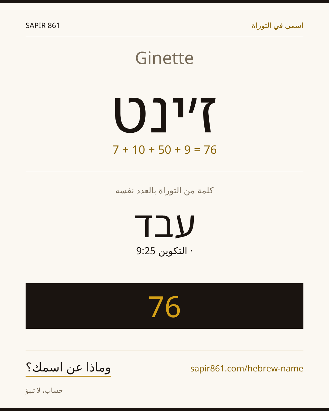 Ginette — ז׳ינט