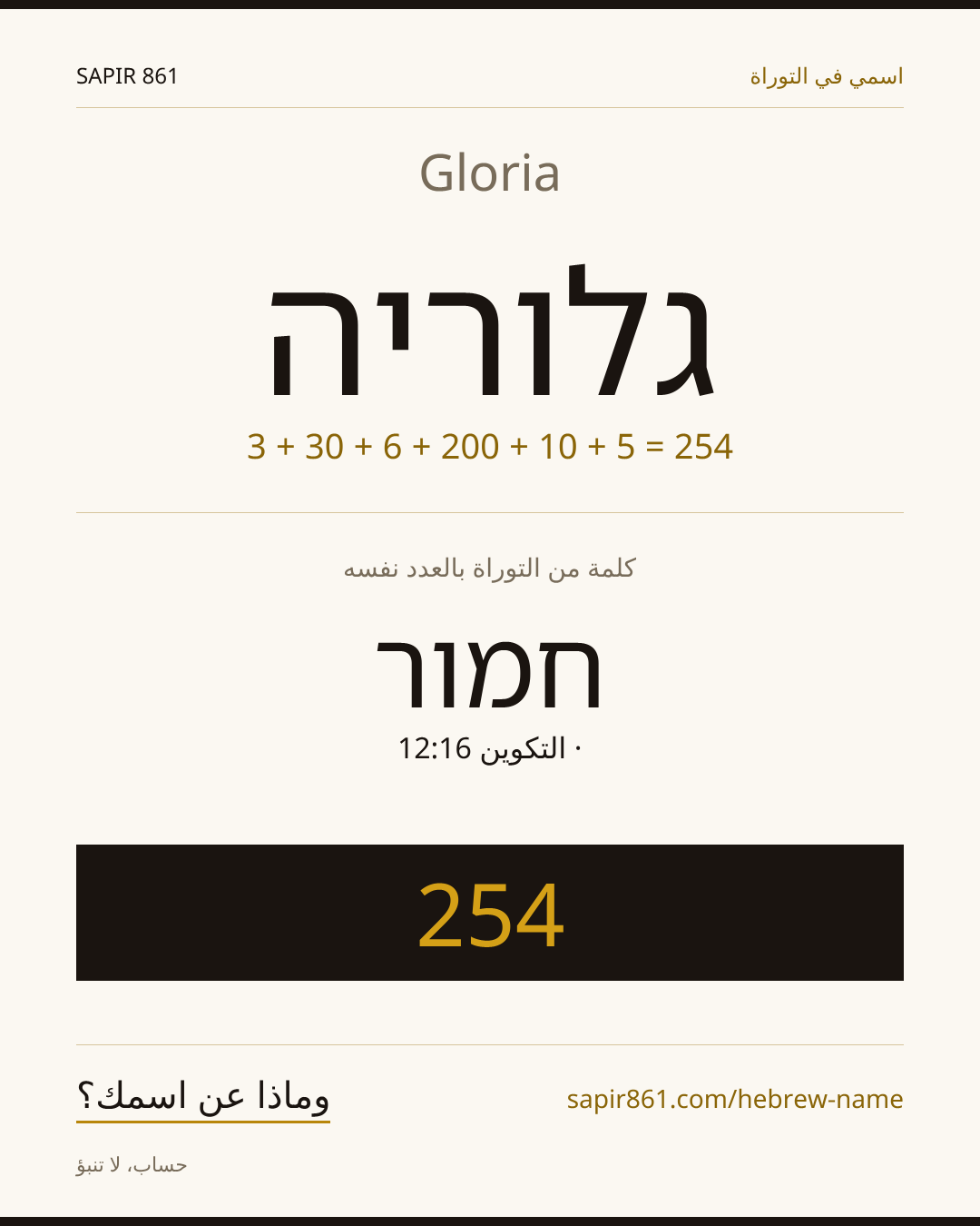 Gloria — גלוריה