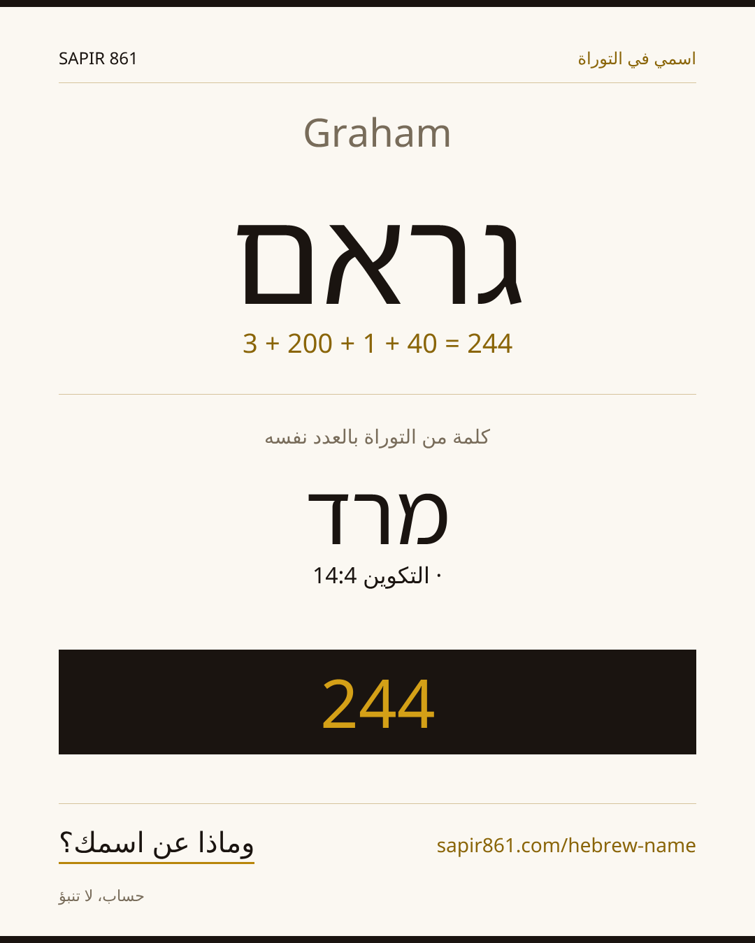 Graham — גראם