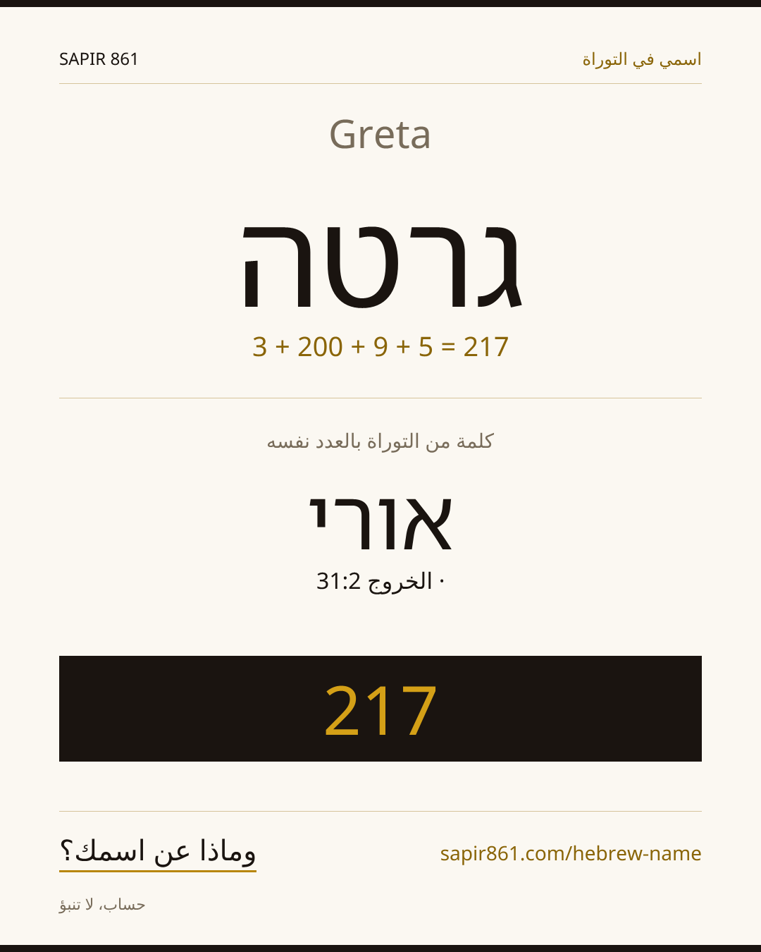 Greta — גרטה