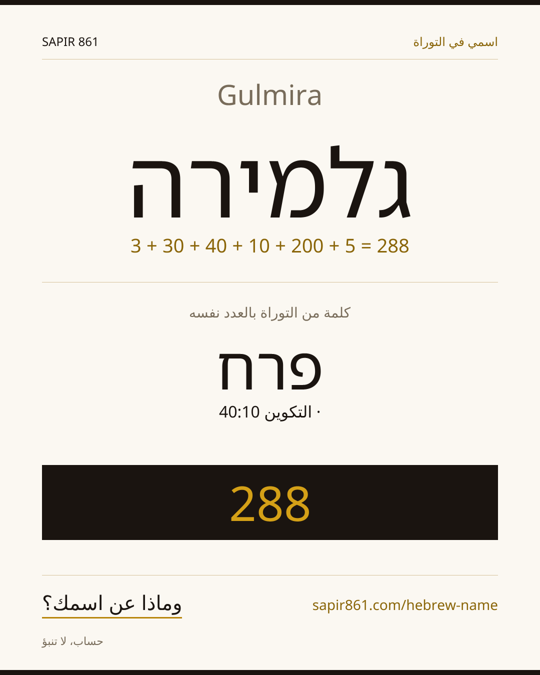 Gulmira — גלמירה