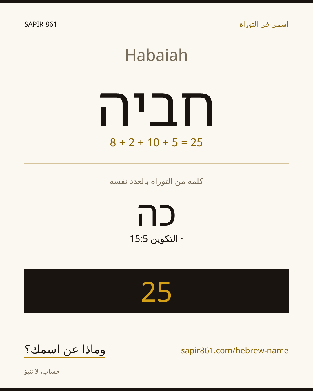Habaiah — חביה