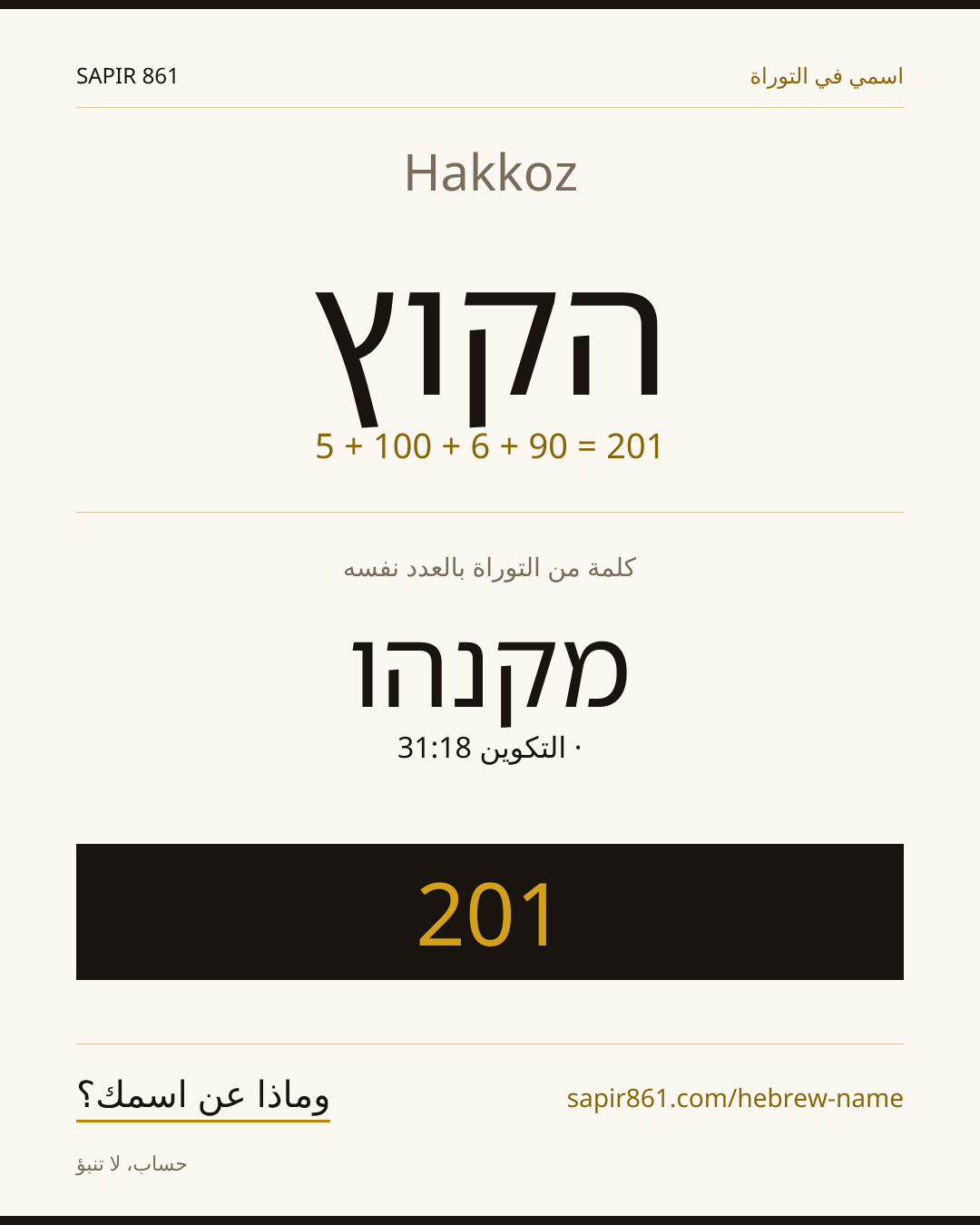 Hakkoz — הקוץ