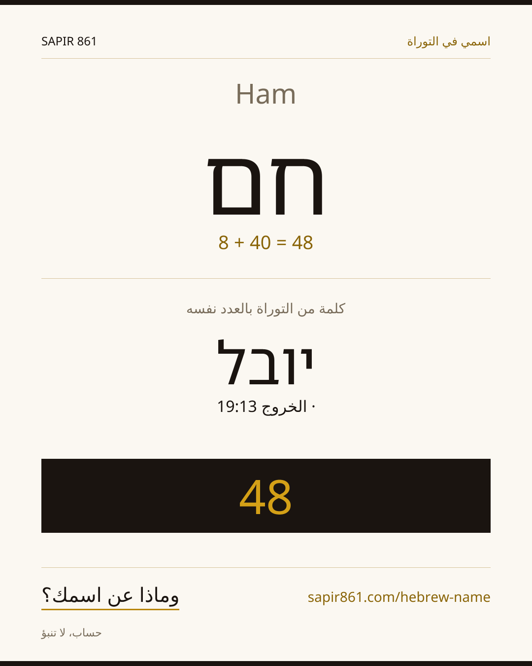 Ham — חם