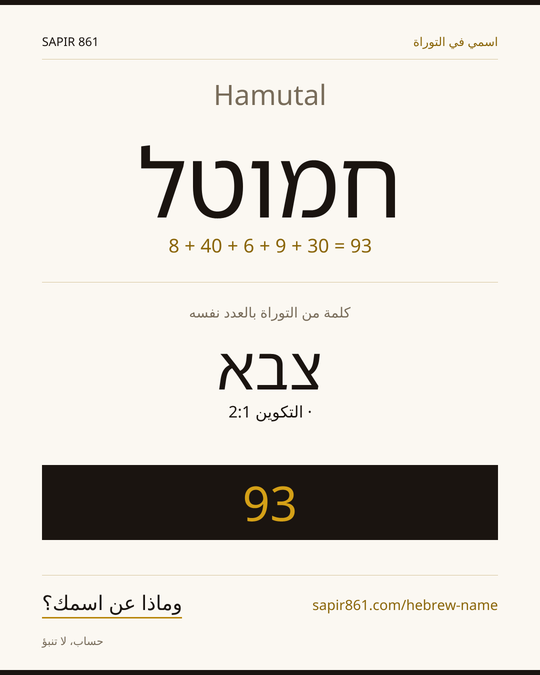 Hamutal — חמוטל