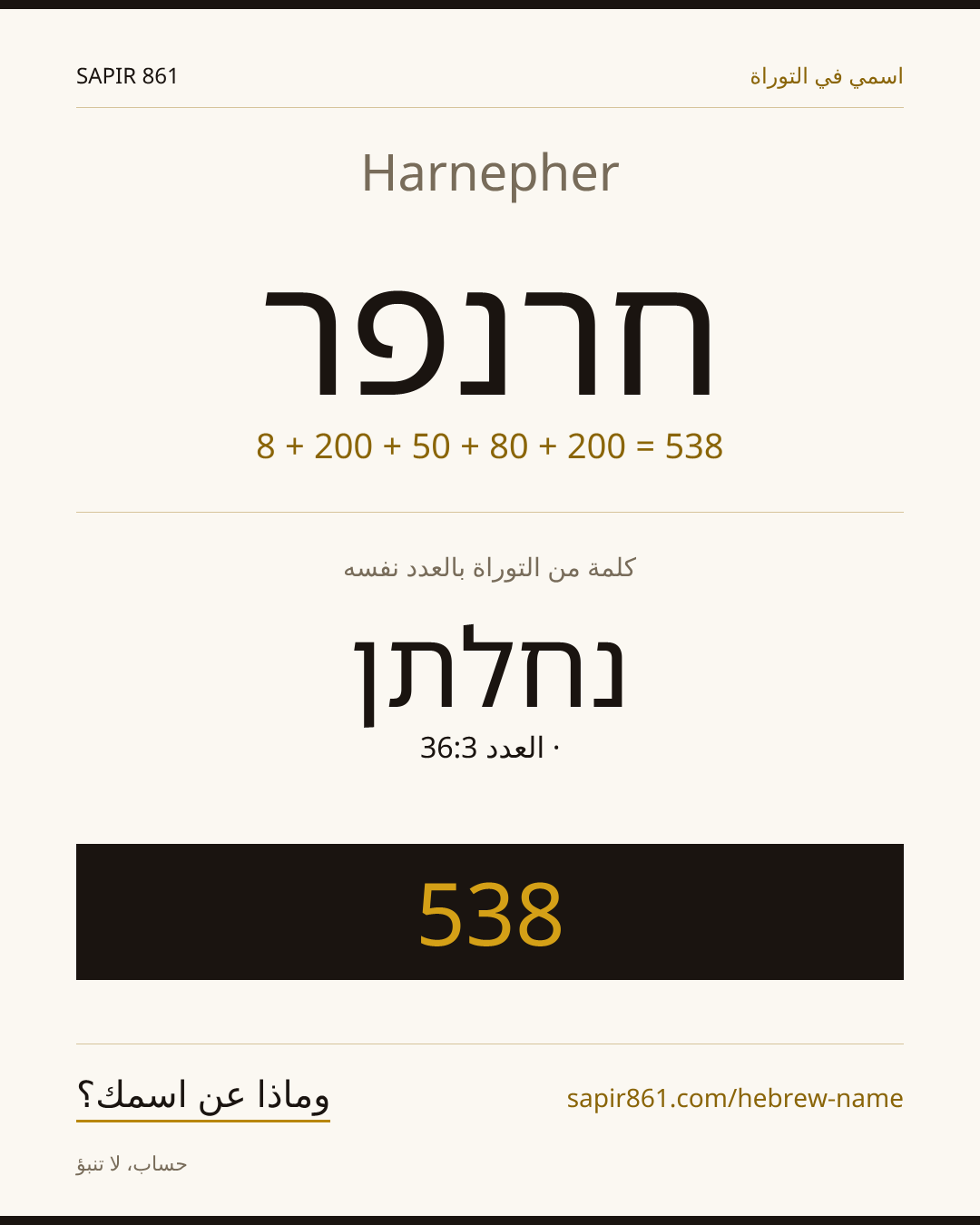 Harnepher — חרנפר