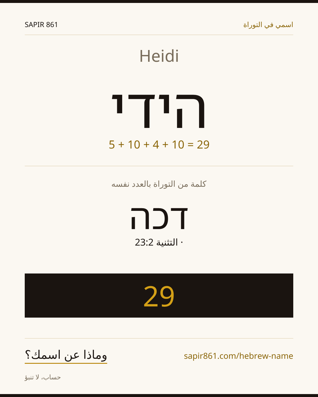 Heidi — הידי