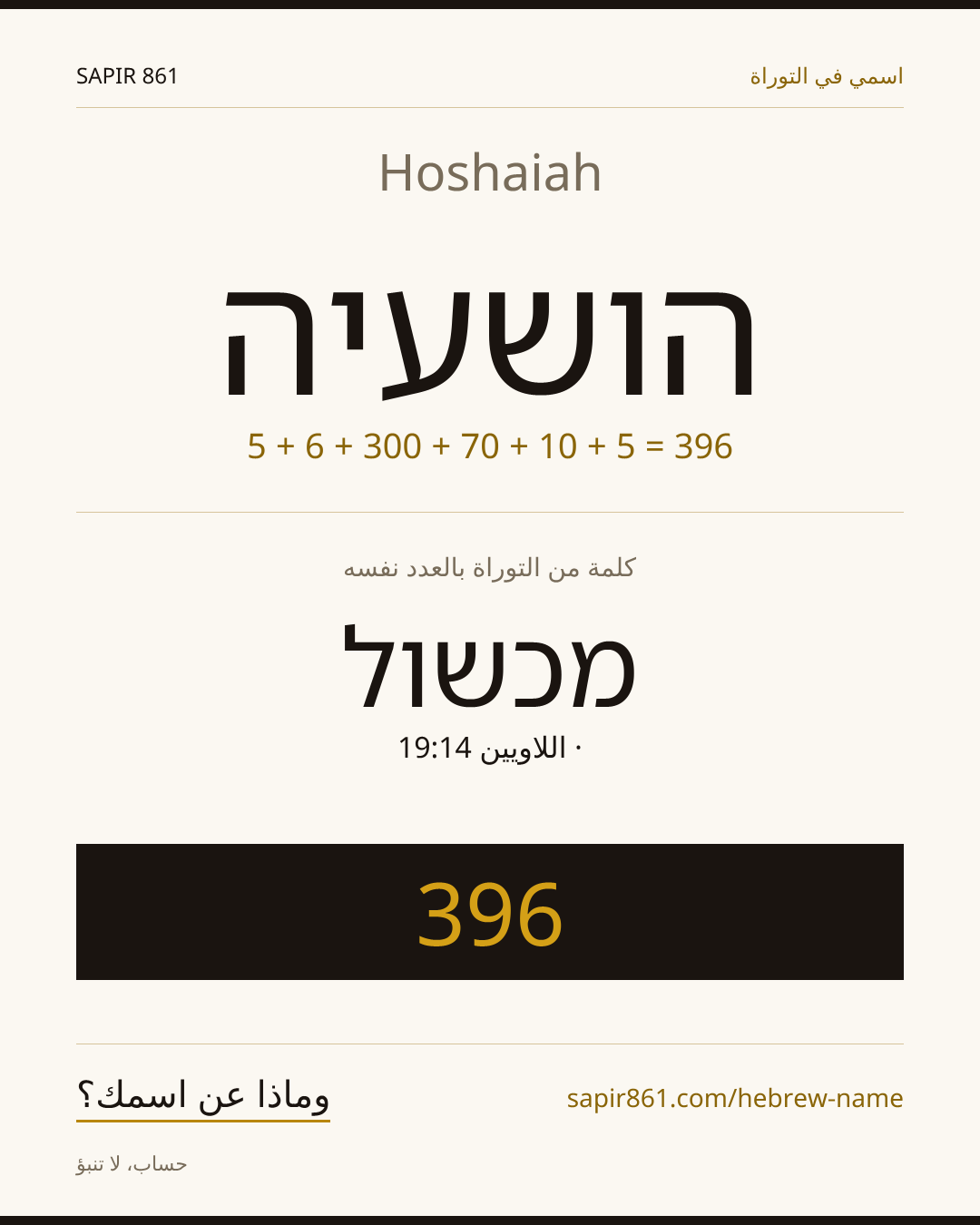 Hoshaiah — הושעיה