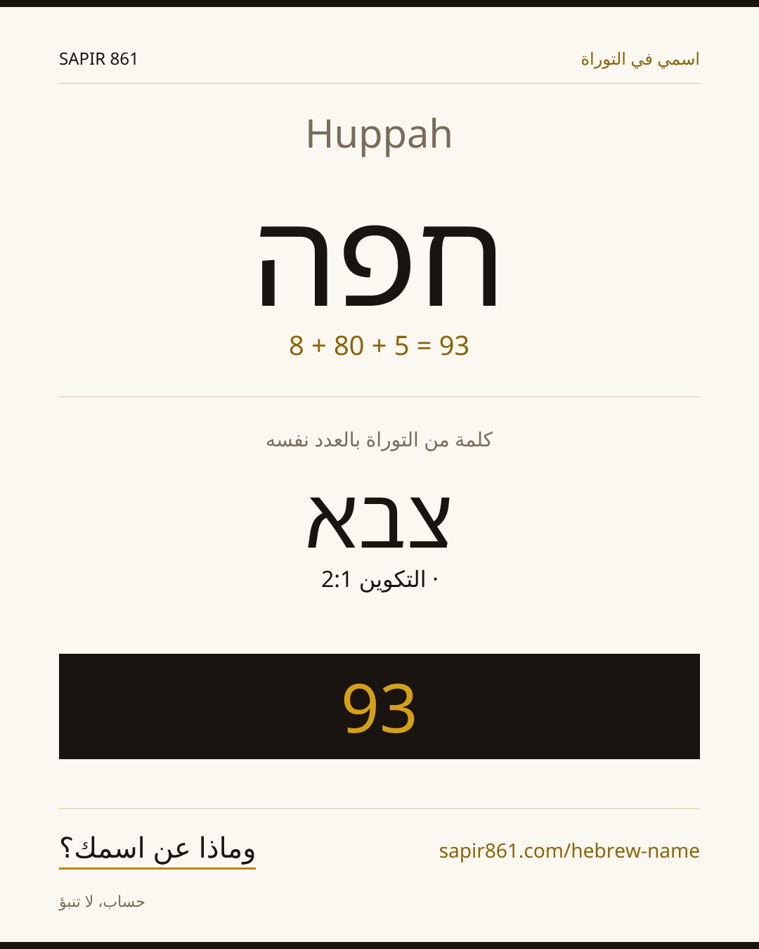 Huppah — חפה