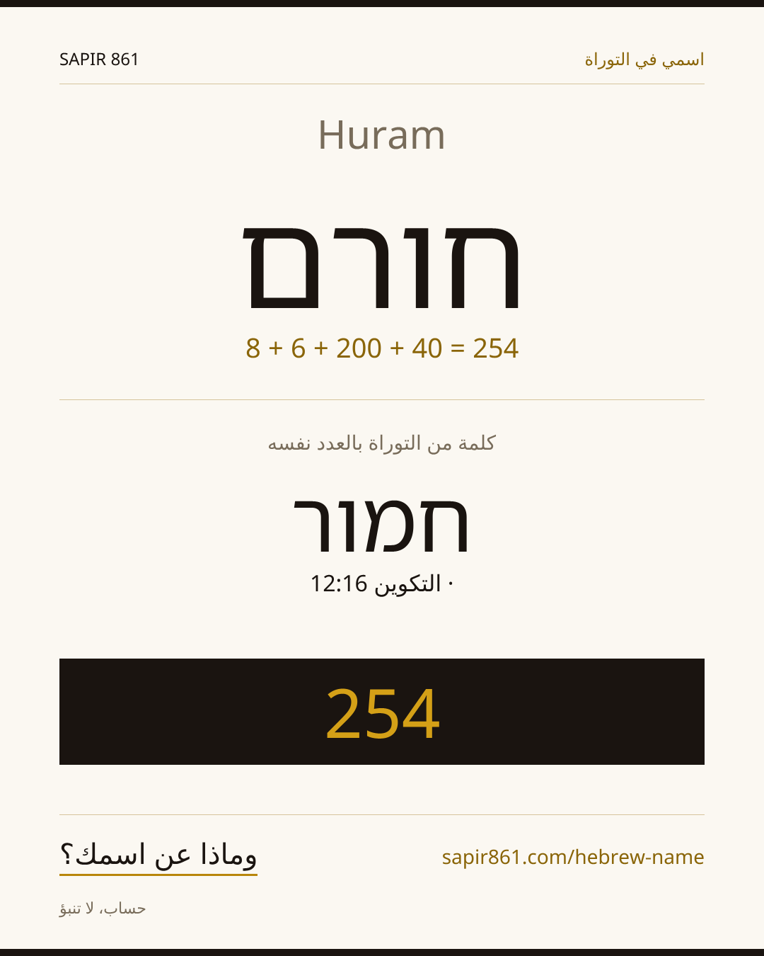 Huram — חורם