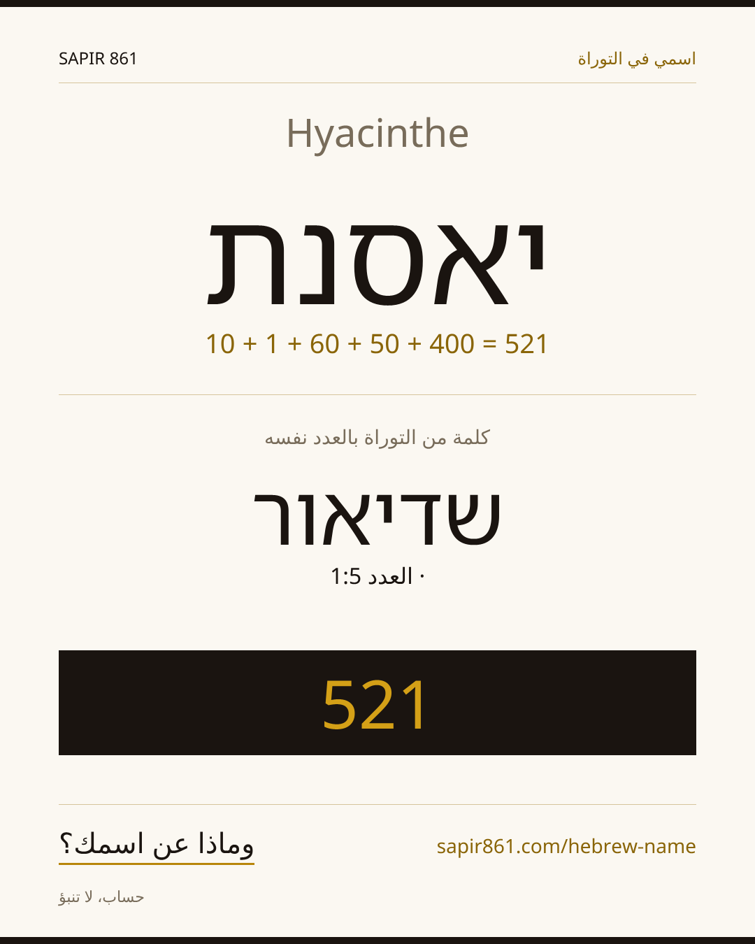 Hyacinthe — יאסנת