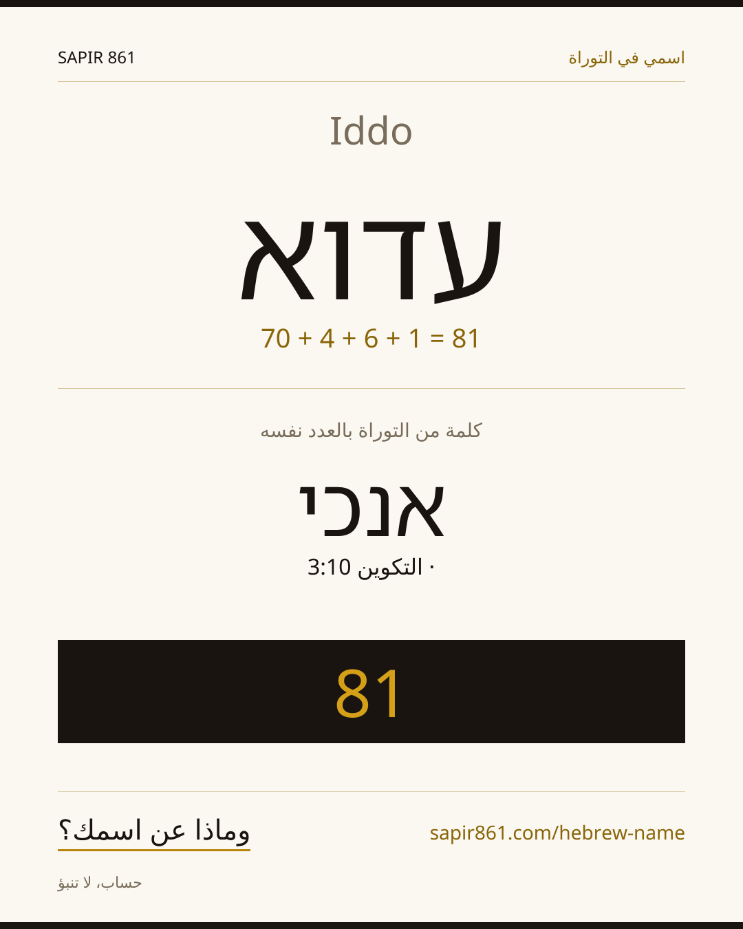 Iddo — עדוא