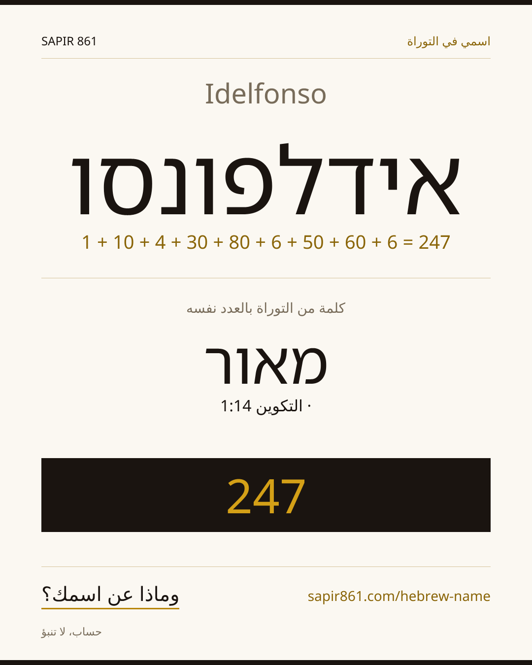 Idelfonso — אידלפונסו